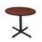 Cain Cain Square & Round Tables, Wood, Metal Top, Cherry TB42RNDCH - alternate 1